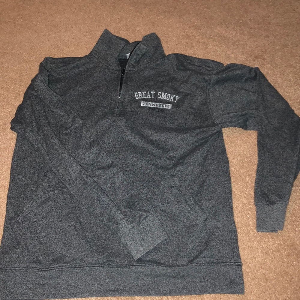 Great smoky mountains Tennessee Gray quarter zip